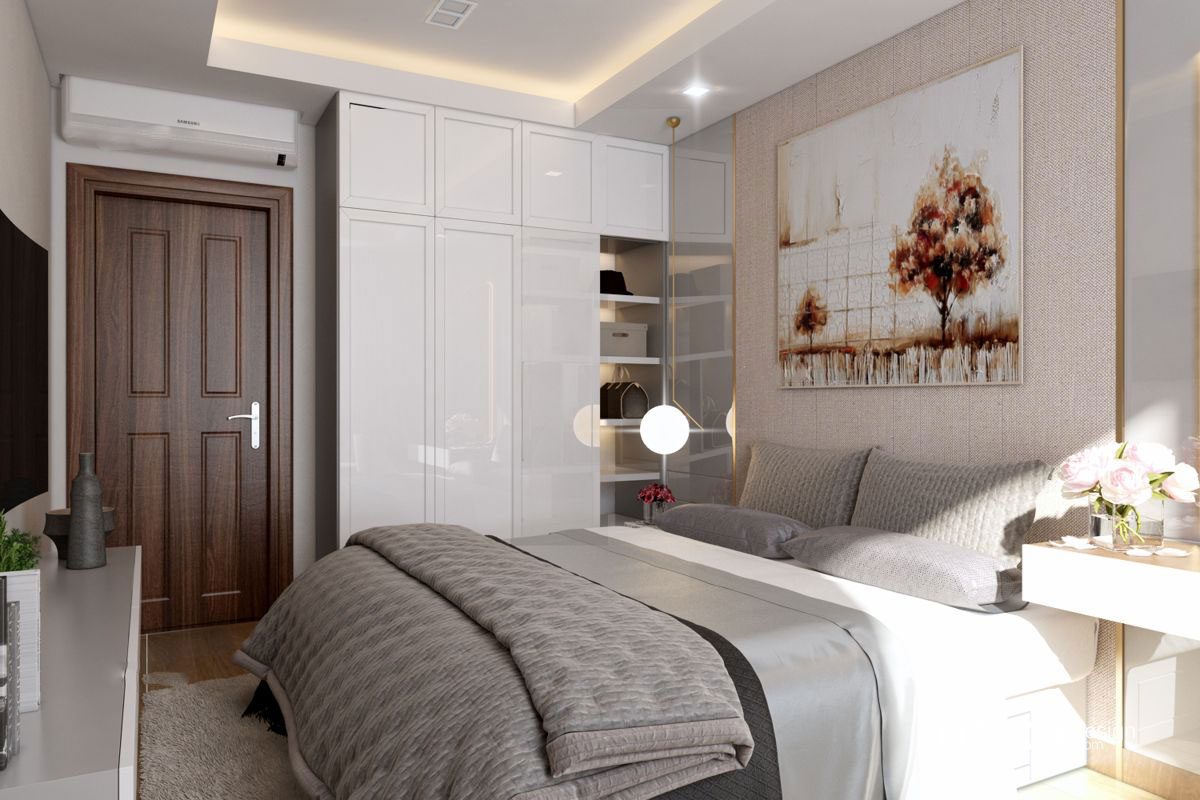 THIẾT KẾ NỘI THẤT CĂN HỘ SKY CENTER 107M2
